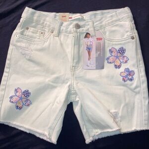 Levi's Light Blue Denim Shorts